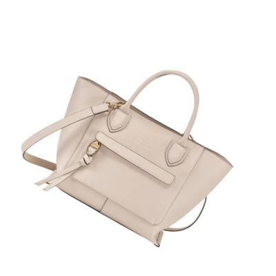 Longchamp Mailbox M Håndveske Dame Beige | NO-TO2045