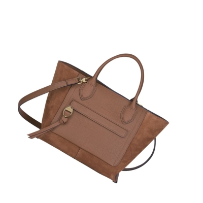 Longchamp Mailbox M Håndveske Dame Brune | NO-MB9856