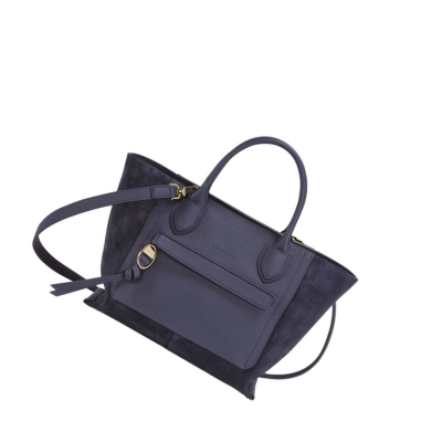 Longchamp Mailbox M Håndveske Dame Marineblå | NO-MN3152