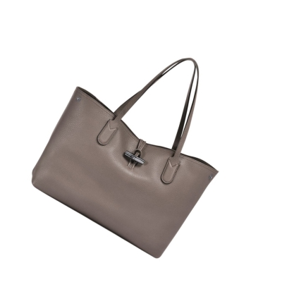 Longchamp Roseau Essential Skulderveske Dame Grå | NO-MH5473