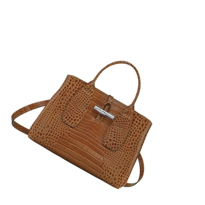 Longchamp Roseau M Håndveske Dame Brune | NO-HL0294