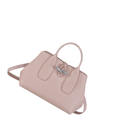 Longchamp Roseau M Håndveske Dame Lyse Rosa | NO-RP6291