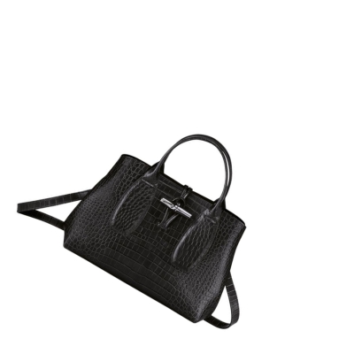 Longchamp Roseau M Håndveske Dame Svarte | NO-AI0294