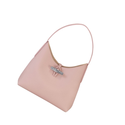 Longchamp Roseau M Skulderveske Dame Lyse Rosa | NO-EY4850