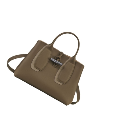 Longchamp Roseau Shadow M Håndveske Dame Brune | NO-XA9214