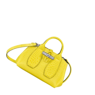 Longchamp Roseau XS Håndveske Dame Gul | NO-OM0961