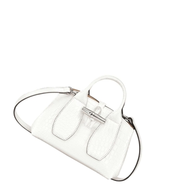 Longchamp Roseau XS Håndveske Dame Hvite | NO-MF8231