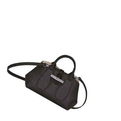 Longchamp Roseau XS Håndveske Dame Svarte | NO-RC4576