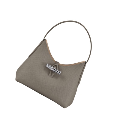 Longchamp Roseau XS Skulderveske Dame Grå | NO-QH7983